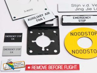 XB, ZBZ, M22-XST klockner moeller, schneider, eaton plaatje graveren